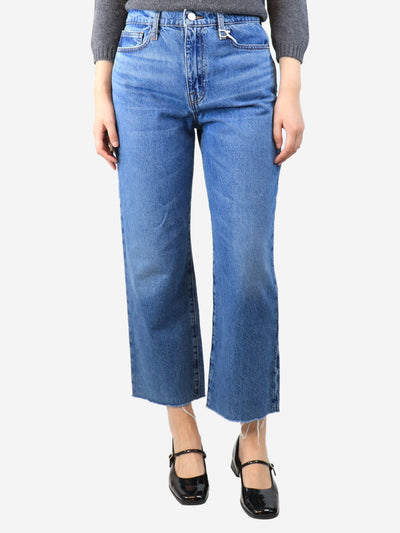 Blue Le Jane cropped jeans - size UK 10 Trousers Frame 