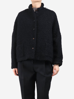 Black wool textured jacket - size L Coats & Jackets Apuntob 