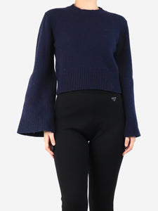 A.L.C. Navy wool-blend jumper - size S
