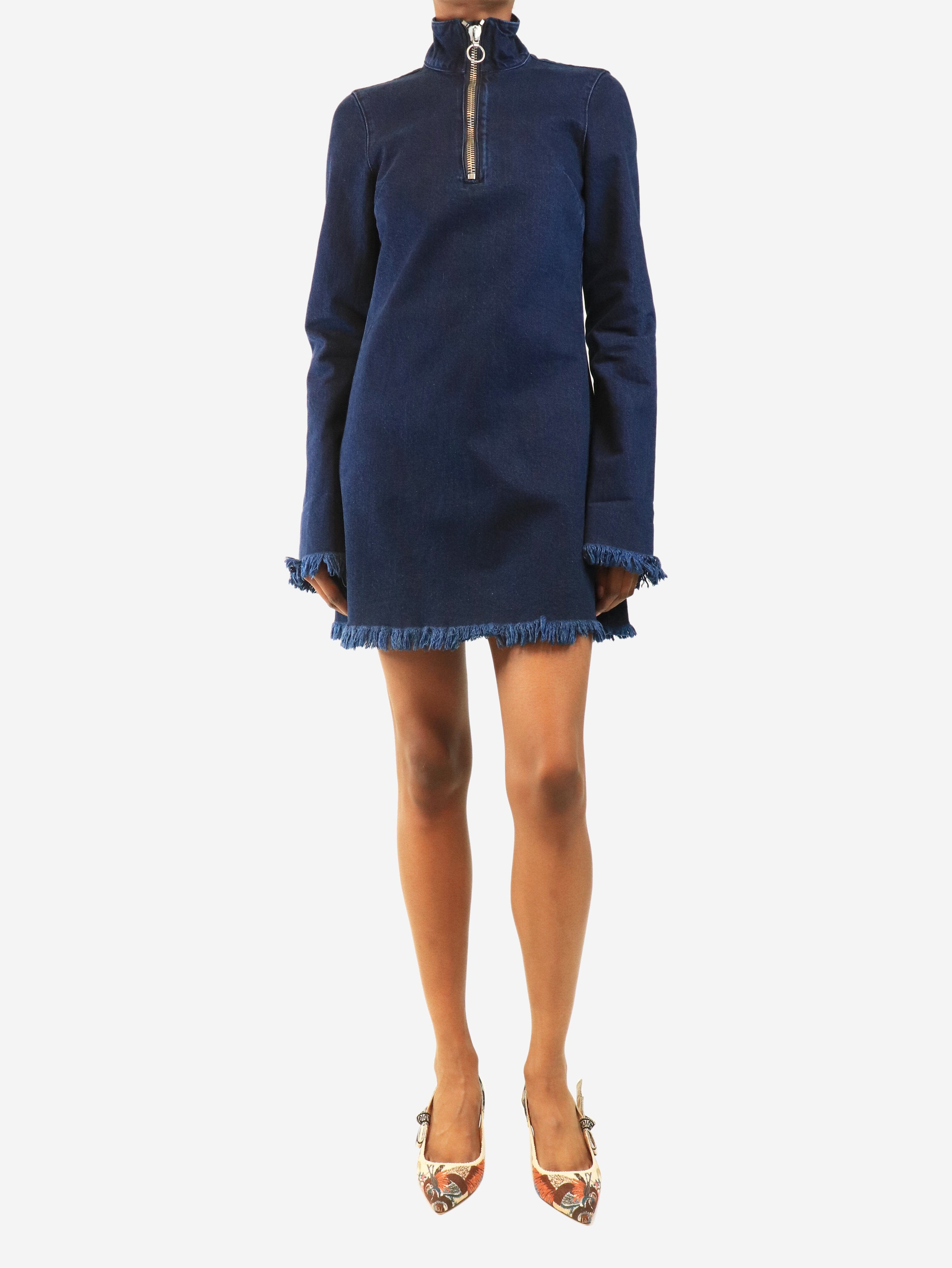 Blue denim quarter-zip mini dress - size XS Dresses Marques / Almeida 