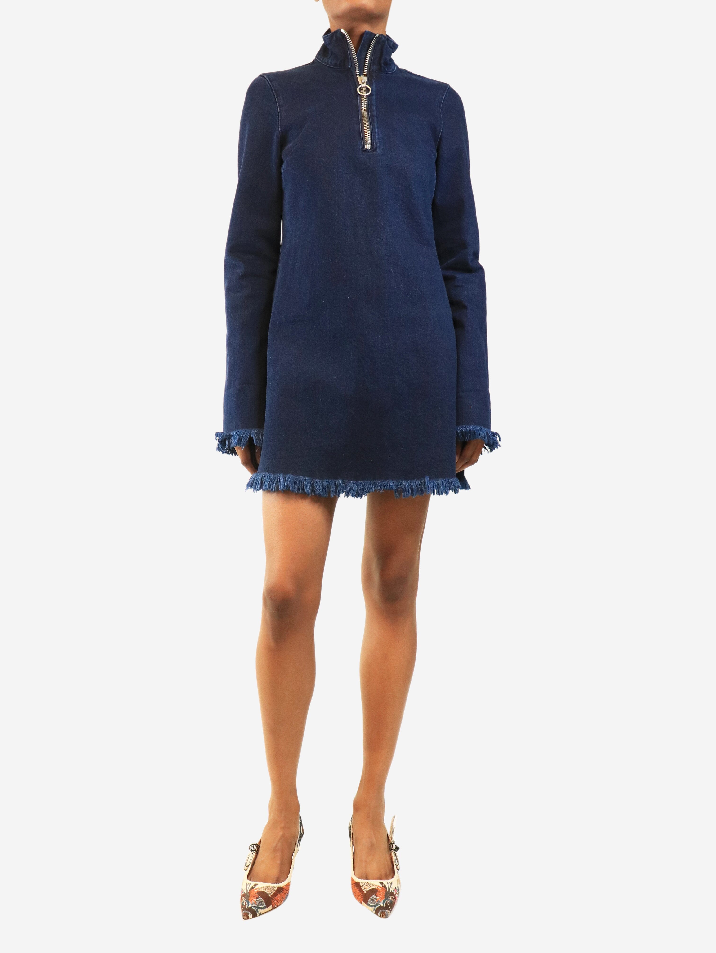 Blue denim quarter-zip mini dress - size XS Dresses Marques / Almeida 