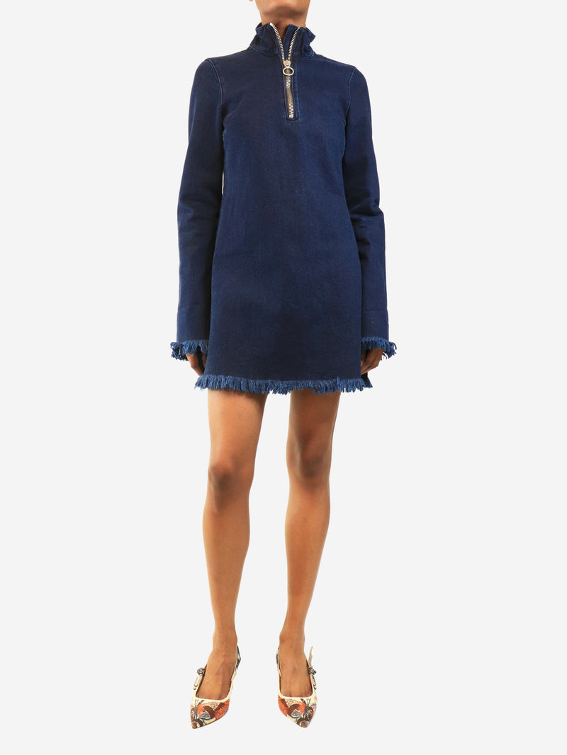 Blue denim quarter-zip mini dress - size XS Dresses Marques / Almeida 
