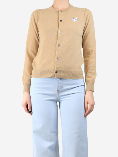 Camel wool cardigan - size M Knitwear Comme Des Garçons PLAY 