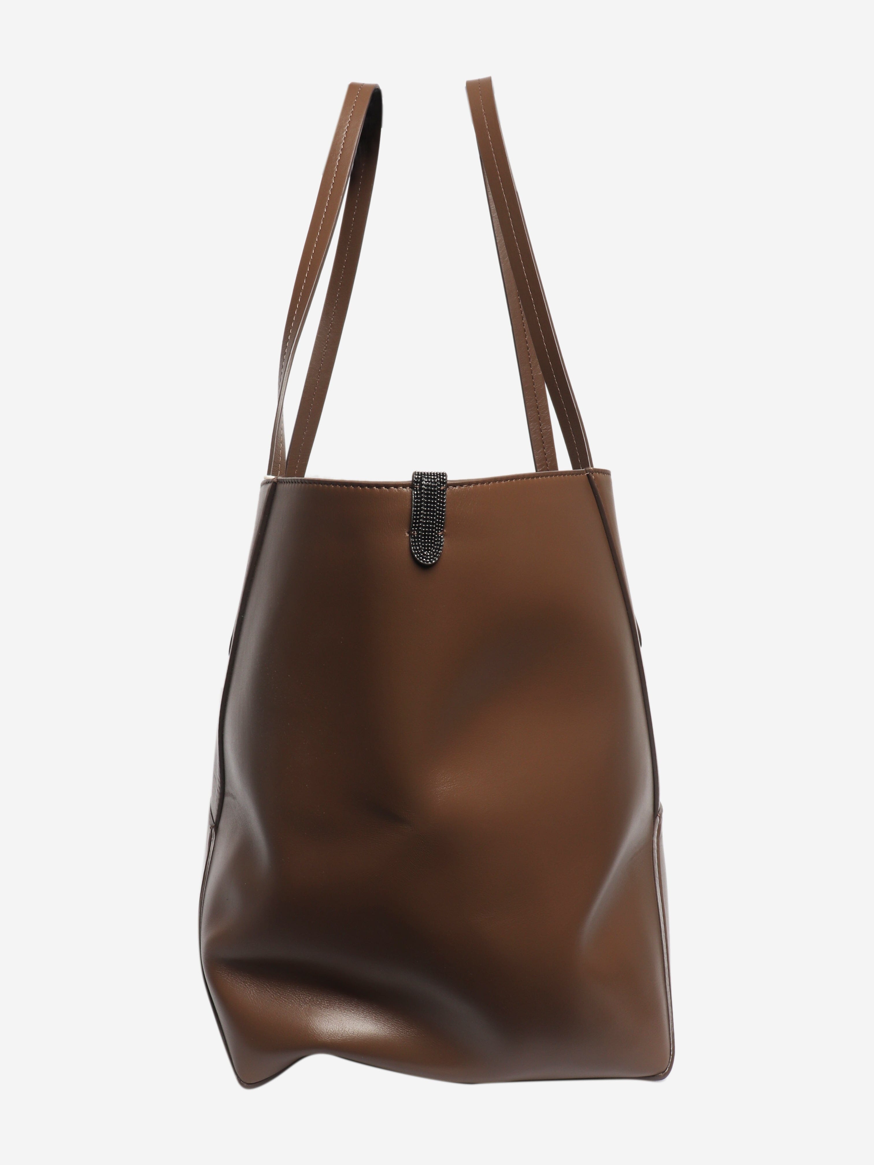 Brown BC Duo tote bag Tote Bags Brunello Cucinelli 