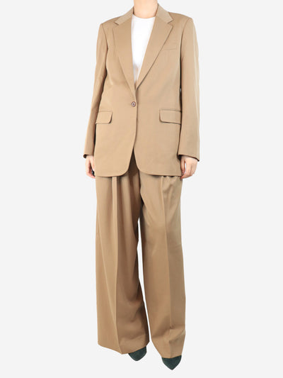 Camel wool suit set - size UK 10 Sets Dries Van Noten 