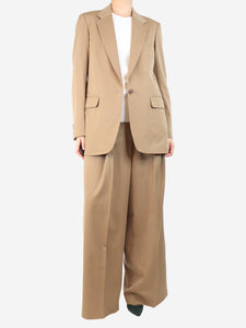 Dries Van Noten Camel wool suit set - size UK 10