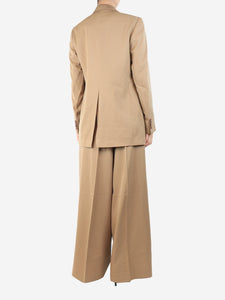 Dries Van Noten Camel wool suit set - size UK 10