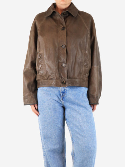 Brown leather jacket - size Coats & Jackets Brunello Cucinelli 