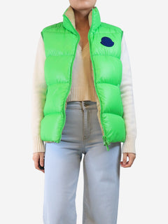 Bright green puffer vest - size UK 12 Coats & Jackets Moncler 