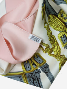 Hermes Pink silk Brides de Gala scarf