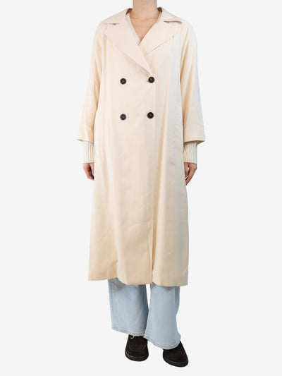 Cream duster coat - size UK 14 Coats & Jackets Attic and Barn 