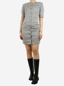 Louis Vuitton Grey denim mini dress - size UK 10