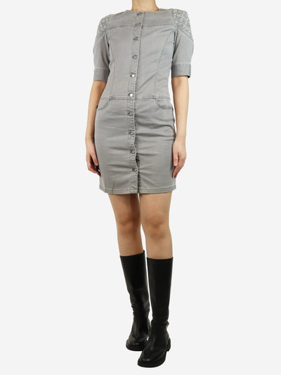 Grey denim mini dress - size UK 10 Dresses Louis Vuitton 