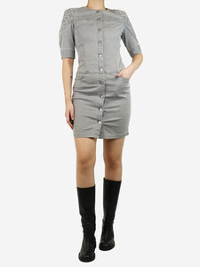 Louis Vuitton Grey denim mini dress - size UK 10