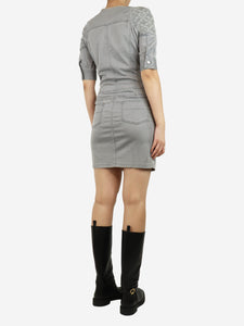 Louis Vuitton Grey denim mini dress - size UK 10