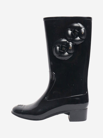 Black camilla rain boots - size EU 38 (UK 5) Boots Chanel 
