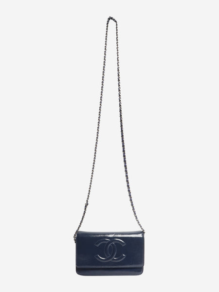 Blue 2014 patent leather Wallet on Chain alternate image