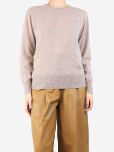 We Norwegians Neutral cashmere jumper - size S