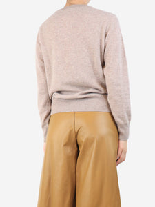 We Norwegians Neutral cashmere jumper - size S
