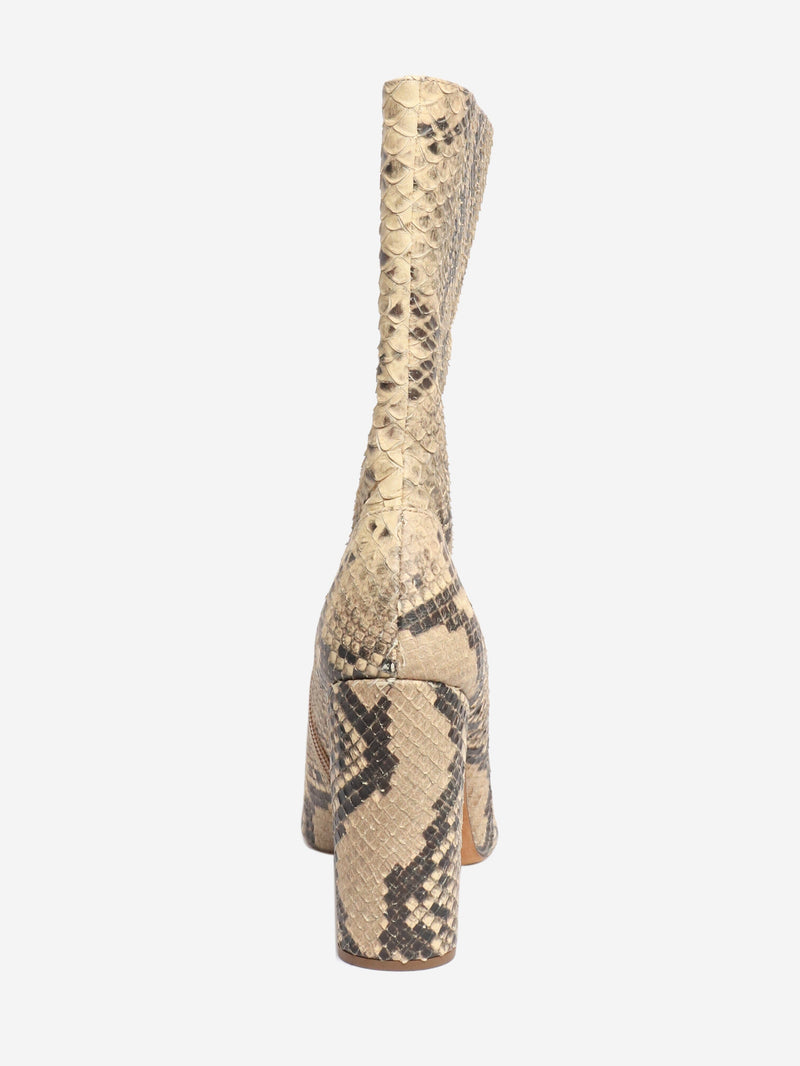 Neutral snakeskin boots - size EU 40 Boots Yeezy 