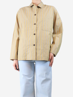 Beige Archibald striped shirt - size UK 8 Tops Soeur 