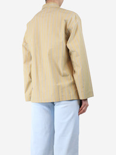 Beige Archibald striped shirt - size UK 8 Tops Soeur 