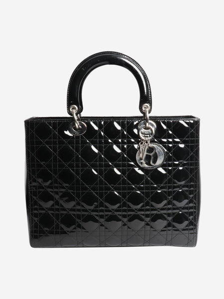Black 2009 patent Lady Dior bag product image