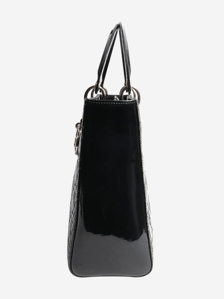 Black 2009 patent Lady Dior bag alternate image