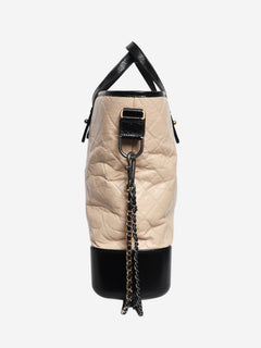Beige 2017 Gabrielle lambskin leather quilted tote bag Tote Bags Chanel 
