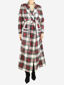 Racil Multicolour tartan robe - size UK 8