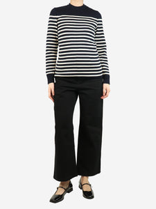 Sezane Black wide-leg jeans - size UK 12