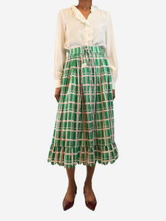 Green Aiko midi skirt - size S