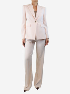Pinko Light pink crepe two-piece suit set - size UK 10