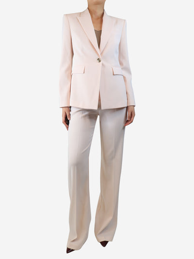 Light pink crepe two-piece suit set - size UK 10 Sets Pinko 