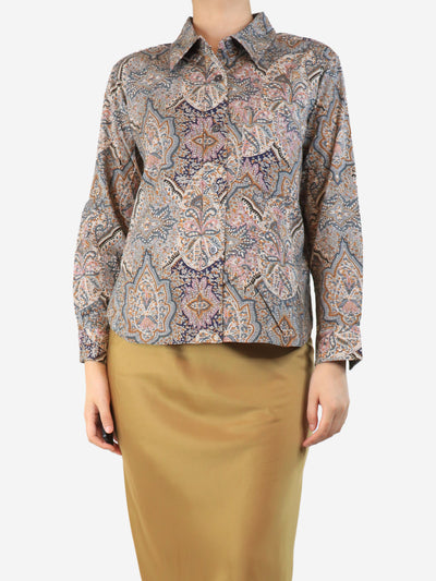 Multicolour paisley shirt - size UK 10 Tops Margaret Howell 