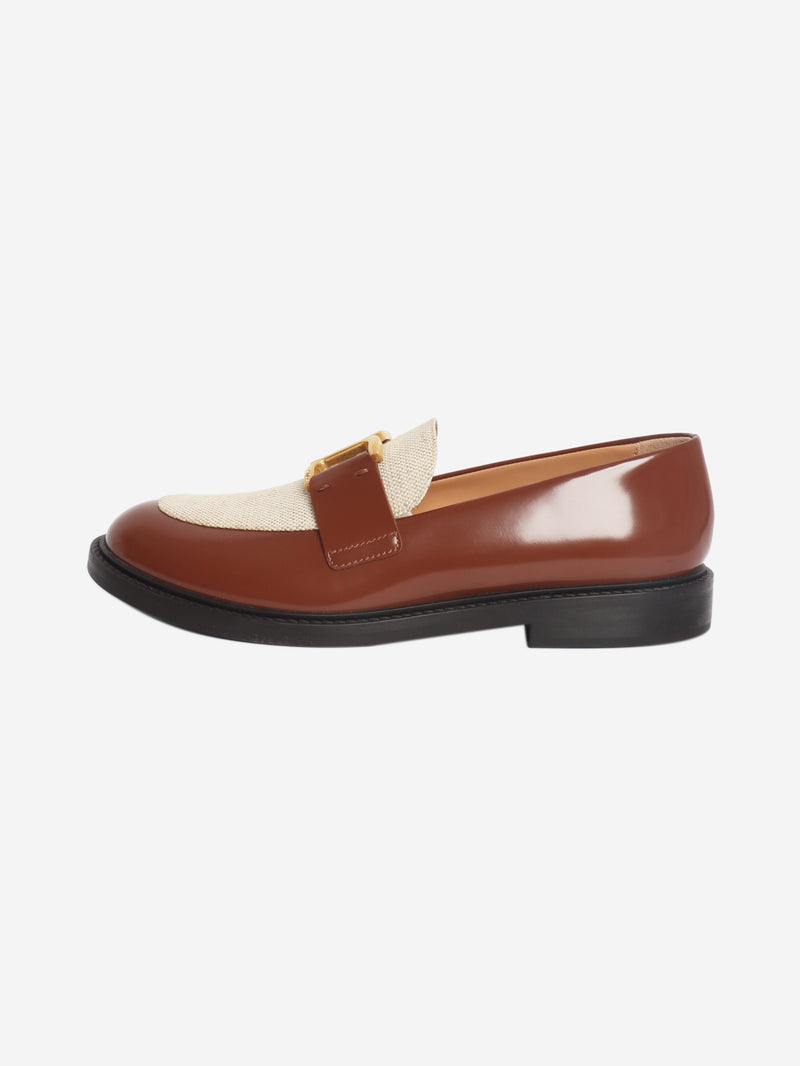 Brown Marcie loafers - size EU 38