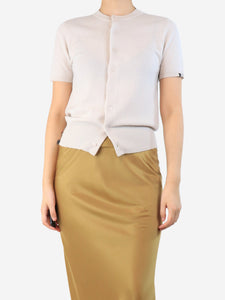 Extreme Cashmere Cream cashmere cardigan - size UK 8