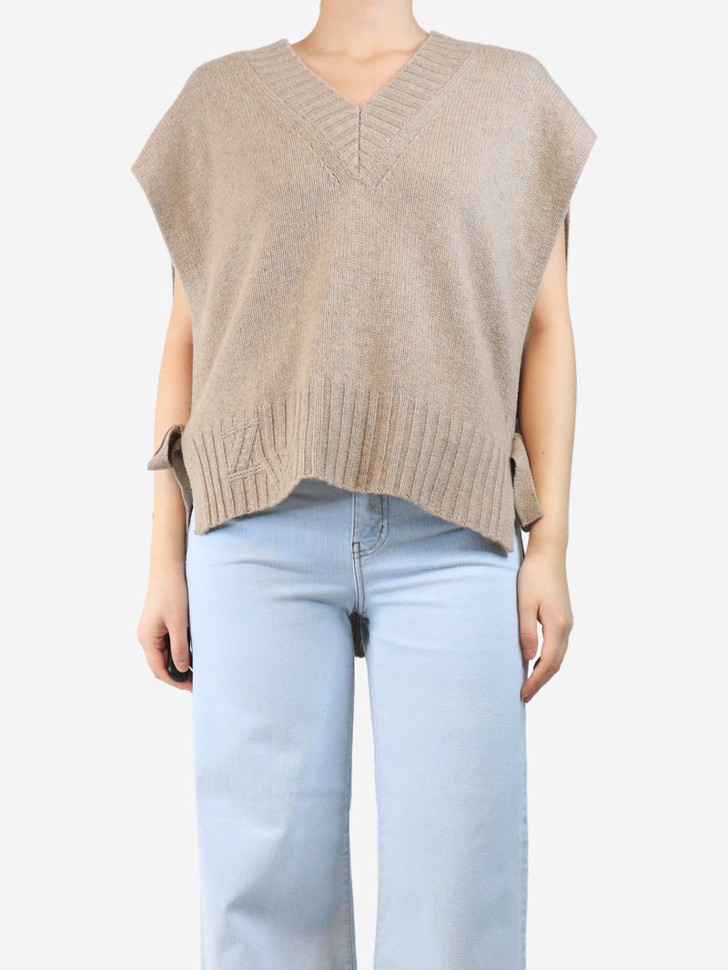 v neck jumper vest