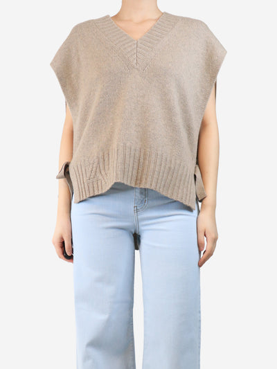 Neutral v-neck jumper vest - size S