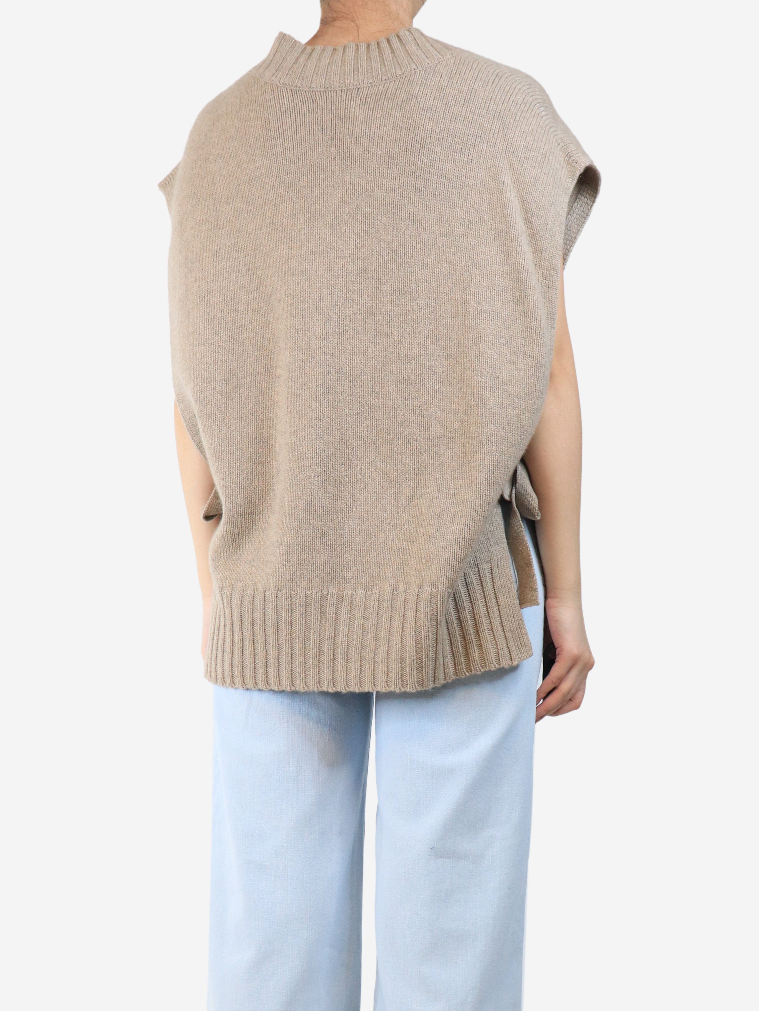 Neutral v-neck jumper vest - size S Knitwear Zadig & Voltaire 