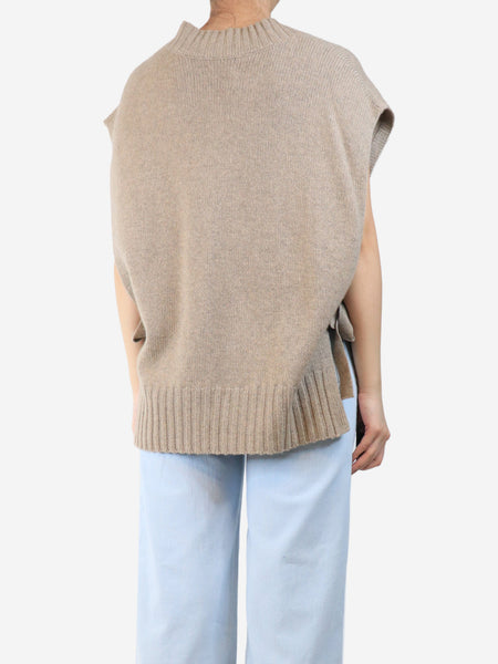 Neutral v-neck jumper vest - size S alternate image