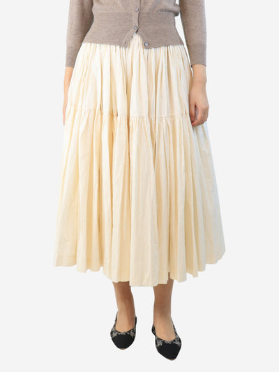 Cream puffy skirt - size XS Skirts Casey Casey 