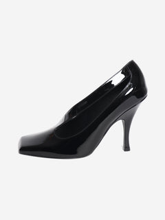 Black patent leather Eva asymmetric pumps - size EU 38.5 Heels Khaite 