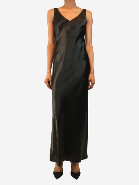 Black satin slip dress - size XS product image