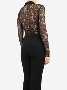 Philosophy Black lace shirt - size