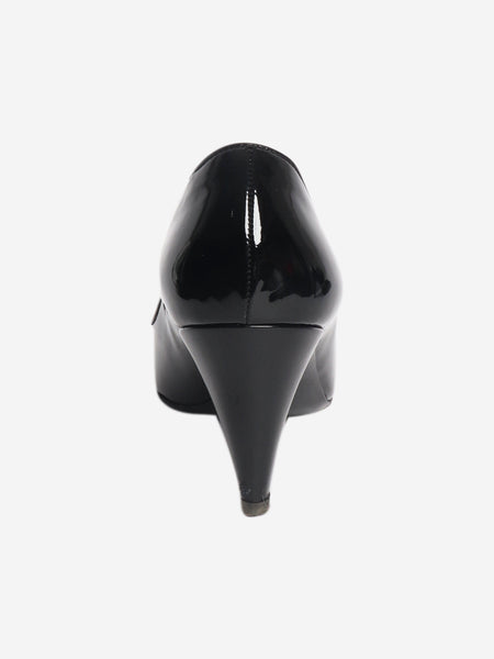 Black patent ballerina pumps - size EU 39 (UK 6) alternate image