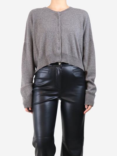 Brown cashmere cropped cardigan - size M Knitwear St. Agni 