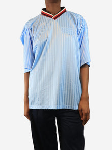 Light blue striped football jersey - size XS Tops Martine Rose 