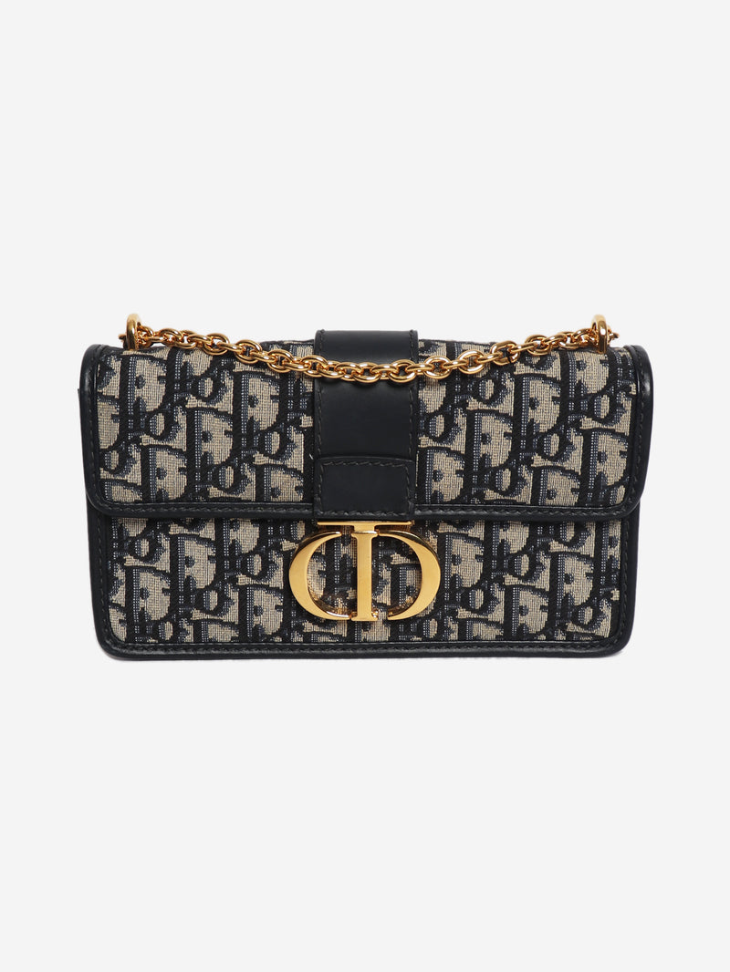 30 Montaigne navy monogram cross-body bag