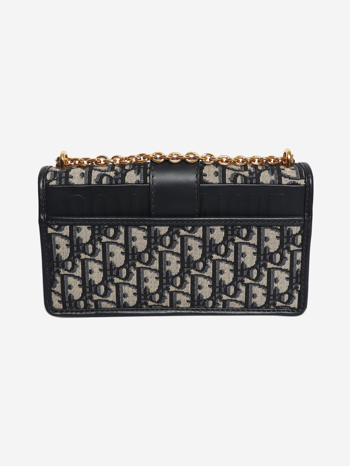 30 Montaigne navy monogram cross-body bag
